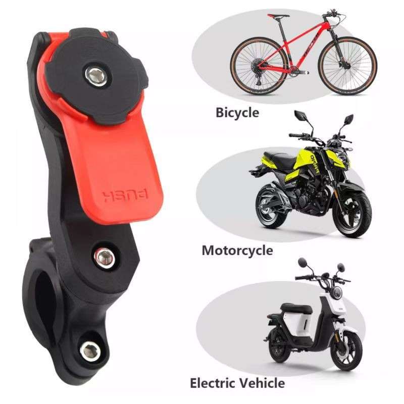 Universal Motorcycle & Bicycle Phone Holder | Shock-Absorbing Quick Lock Stand for MTB, Scooter & Motorbikes | 360° Rotating Smartphone Mount - Image 6