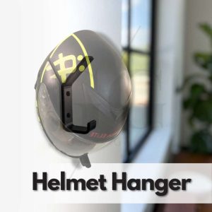High-Density Aluminum Helmet Wall Mount Hanger | Anti-Rust & Powder Coated Heavy-Duty Rack for Motorcycle Gear, Jackets & Bags