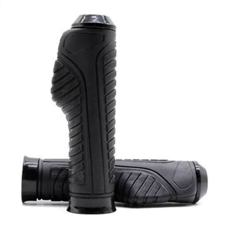 Spyker Universal 7/8" Motorcycle Handlebar Grips | Anti-Skid Aluminum & Soft Rubber Hand Grips for Touring & Commuter Bikes | Red & Black - Image 4