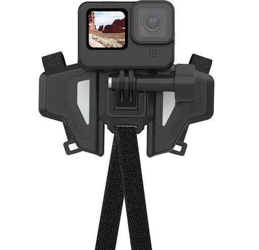 BSDDP 2nd Gen Motorcycle Helmet Chin Mount for Action Cameras – Flexible Strap Clamp Holder for GoPro Hero 12/11/10, Insta360 X3/X4/Ace Pro, DJI Action 4/Osmo Pocket 3 - Image 2